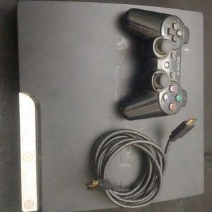 PS3 Slim with remote and HDMI (no power cable)